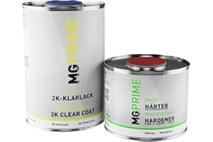 MG PRIME 1,5 litros pintura transparente de 2 componentes pintura de coche alto brillo HS incluido endurecedor