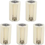 Futheda 5PCS 3x AA to D Battery Converter Universal 3 AA Slots to D Size Cell Parallel Battery Case Conversion Adapter Holder