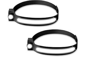 ‎PRISTAR Pristar Stirnlampe Wiederaufladbar LED 2 Stück, Kopflampe Stirnlampes USB Aufladbar LED Stirnband 5 Modi Joggen Laufen, Camping