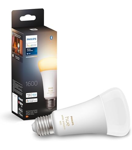 Philips Hue White and Colour A21 High Lumen Smart Bulb with 1600