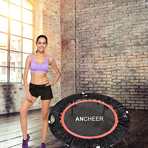 Ancheer Trampolin, Indoor Trampolin mit Haltegriff, Ideal für Fitness Heimtraining - 7