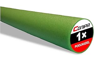 ‎CONIPA Conipa® - 1 Stück Schwimmnudel (160 x 7 cm) für Kinder & Erwachsene OPTIONAL mit 1 x Loch-VERBINDER (Schaumstoff) - Poolnudel Set ab 3-10 Jahre (Made IN Europe) - Pool Wassernudel & Spielzeug