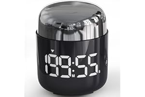 MeesMeek Digital Kitchen Timer,Countdown Countup Timer with Large LED Display Volume Adjustment,Timer for Cooking, Classroom Time for Kids and Teachers. (Silver)