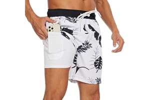 Bsrpolry Men's Swimming Trunks Men's Swimming Shorts Quick-Drying surf Shorts Beach Shorts Striped Pants Gradient Waterproof Pants Summer Board Shorts with Pockets