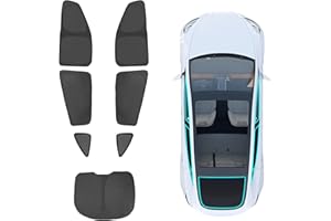 BASENOR 7PCS Tesla Model Y Parasole Finestrini Laterali Parabrezza Posteriore Tendine Parasole Coperture Riflettenti Protezione Solare Raggi UV e Protezione della Privacy per Model Y 2021-2024