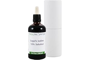 ‎HEILTROPFEN Lugols Jodlösung 12% 100 ml | 12 Prozent Jod und 24% Kaliumjodid | Tropfen | Heiltropfen®