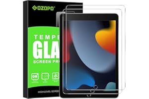 GOZOPO Protector de Pantalla Compatible con iPad 9ª / 8ª / 7ª Generación (iPad 9/8/7-10,2 Pulgadas, 2021/2020/2019), Cristal Pantalla Vidrio Templado - 2 piezas