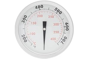 DcYourHome Replacement Thermometer 67088 67731 for Weber GS4 genesis ii & Genesis 300 and Summit Series Grills Weber E-330 E-315 E/S-310 E/S-410 Genesis Parts, 2-3/8" Diameter, Center Mount, 200F-700F