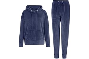 REORIA Womens Long Sleeve Hoodie Jogger Crewneck Two Piece Outfit Tracksuit Solid Color Sweatshirt and Sweatpants Set