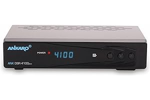ANKARO DSR 4100 Plus HD HDTV digitaler Satelliten-Receiver (HDTV, DVB-S/S2, SAT, HDMI, SCART, 1x USB 2.0, Easyfind, Full HD 1080p) [vorprogrammiert für Astra Hotbird] – schwarz