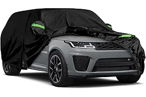 JUDANNA Waterproof Car Cover Intended for Land Rover Range Rover Sport 2005-2025, All Weather Outdoor Car Covers Full car cover with Zipper Door & Windproof Bands for Sun Rain Dust Protection