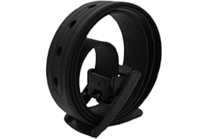 MESHIKAIER 45 * 1.4 Pouces Bonbon Couleur Fashion Ceinture Unisexe en Silicone avec Boucle Plastique