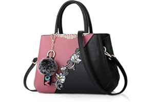 NICOLE & DORIS Borse da donna alla moda borse a tracolla per signore Borsa a mano Borse a Spalla modello fiore cuciture