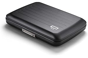 ÖGON -DESIGNS- Porte-Cartes en Aluminium avec Fermoir en métal, Protection RFID Contre la fraude et la démagnétisation, Portefeuille Compact, modèle Smart Case Oslo