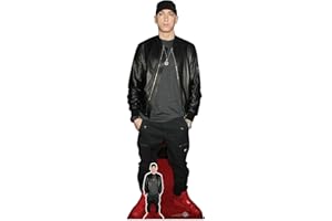 Star Cutouts CS944 Eminem Lifesize Cardboard Cutout with Mini – Rap Icon Display for Parties, Music Fans & Bedroom Décor