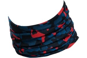 Hilltop Echarpe multifonction Tour de cou de sport - Couvre-chef - Snood pour homme et femme - 100% polyester - Motifs cool et couleurs tendance