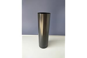 6" inch x 1000 mm Saver Range Stove Flue Pipe Black Satin matt Finish by StoveMaestro