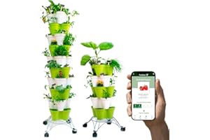 Hexagro Poty Kit Giardinaggio | Orto Verticale da Balcone o terrazzo Compatto e Robusto | Sistema di irrigazione Smart e Assistente Digitale alla Coltivazione | Kit da Giardinaggio Completo | S Bundle