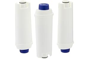 DeLonghi Lot de 3 filtres à eau pour machines à café, convient pour ECAM, ESAM, ETAM, BCO, EC, ...