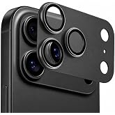 Nezih Case iPhone 18 Pro Max ile Uyumlu Titanyum Kaplama Tam Kaplayan Kamera Lens Koruyucu - Siyah