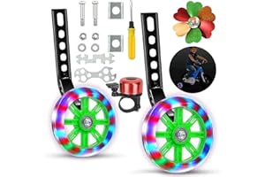 Anyingkai Roues Stabilisatrices,Roulette Velo Enfant,Roulette Velo Universelle,Roues Auxiliaires de Vélo,Stabilisateurs Vélos,Roues de Support pour Vélo d'enfant,Stabilisateurs Velo