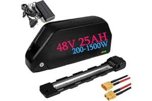 HXRFOAK Batterie Velo Electrique 48V 25AH Long Range Lithium-ION Batterie pour 1500W 1000W 750W 500W 250W Ba-fang et Autres Kit de Conversion Ebike