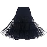 Dresstells Jupon années 50 Vintage en Tulle Rockabilly Petticoat