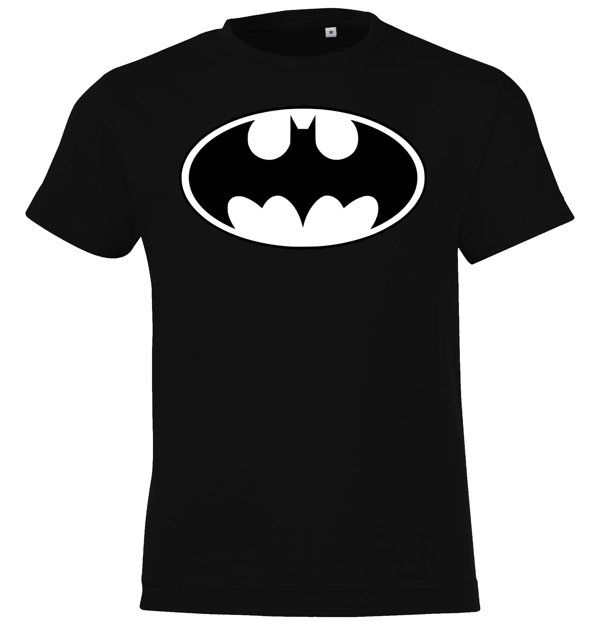 TRVPPY-Kinder-T-Shirt-Modell-Batman-Wei-Gr-2-12-Jahre-in-Vielen-Farben