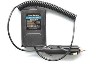 Baofeng UV5R 136-174/400-480 MHz Double Bande DTMF CTCSS DCS FM Ham Radio bidirectionnelle Noir Baofeng éliminateur de Batterie Chargeur de Voiture