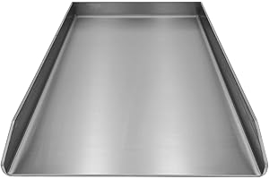 KETTE´S GRILLZUBEHÖR Plancha en acier inoxydable - Compatible avec les barbecues à gaz de Napoléon (450 x 330 mm Le/Lex)