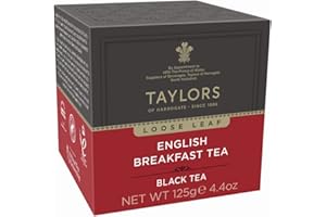 GENERICO Taylors of Harrogate | English Breakfast Sfuso | Tè Nero Foglia Allentata Ricco e Rinfrescante | Tè Nero English Breakfast - 125 Gr