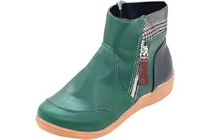 ARtray Diabetiker Schuhe Damen Winter Extra Weit Warm Samt GefüTtert Schneestiefel Weich Dicke Sohle Bequeme BarfußSchuhe Mit Seitlicher ReißVerschluss Retro Vielseitige Kurze Stiefeletten