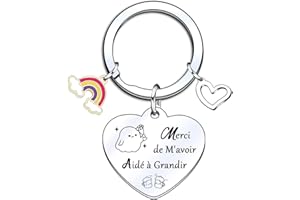 KJKJKJ Cadeau Professeur,Cadeau Maitresse,Cadeau Atsem,Cadeau Professeur Porte-clés,pour La Meilleure Professeure,Cadeau d'anniversaire Professeur,une remise de diplôme,Cadeau Maitresse