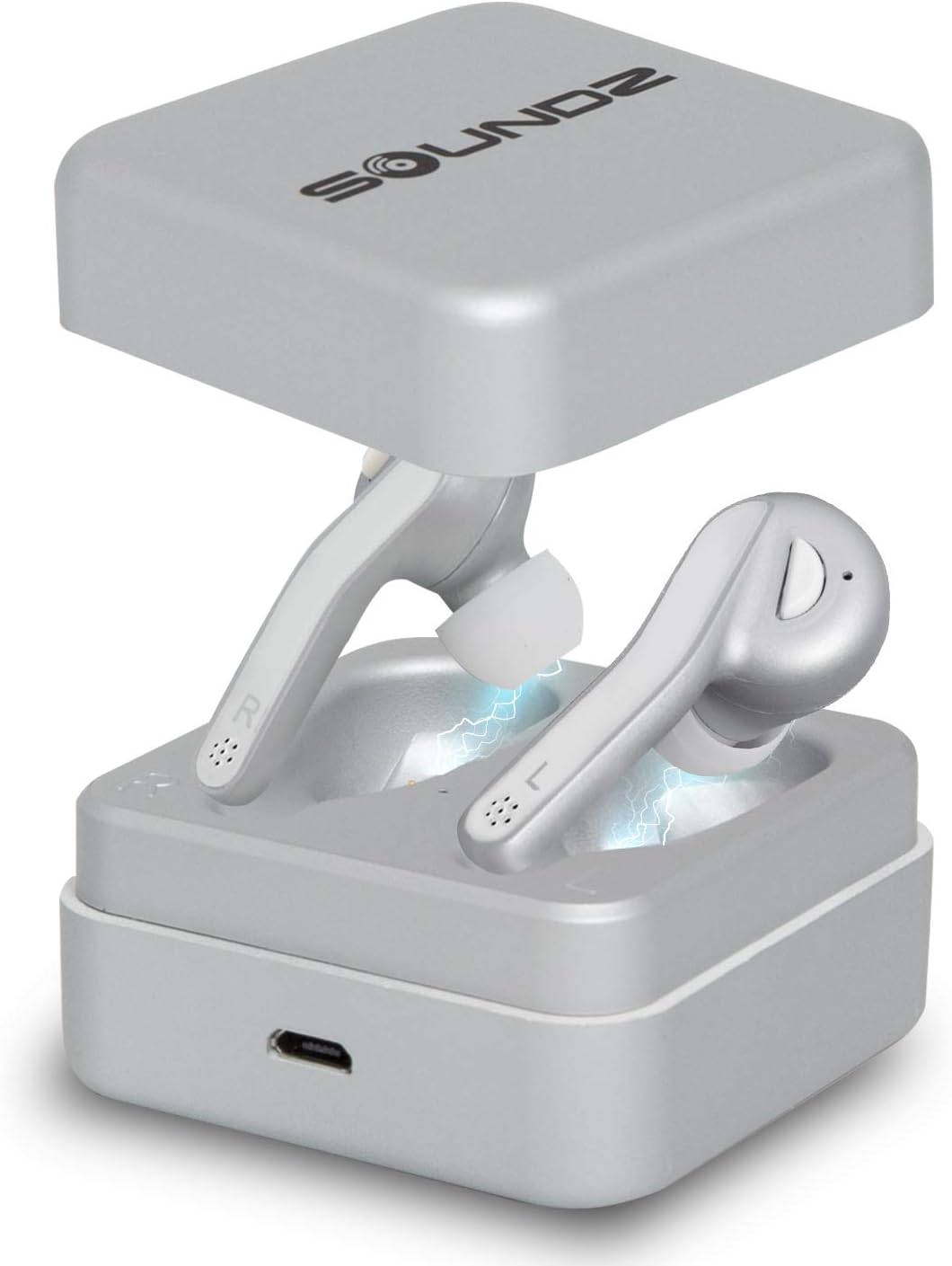 SoundzTrue Wireless headphones – Silver