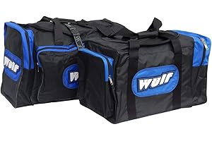 WULF TRIALS KIT BAG WULFSPORT NEW JUMBO LUGGAGE KIT BAG Motorbike Motocross Enduro Off Road Trials Kit Bag - Blue