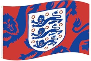 GiftLocalUK England FA Crest Football World Cup European Lioness Lion Three Lions Crest Supporters Flag