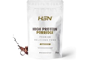 Porridge d’Avoine Protéiné de HSN | Végétarien | Facile et Rapide à Préparer | Avec de la Protéine de Lactosérum | Saveur Chocolat, 1 Kg