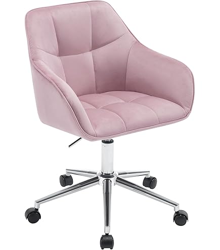 Sedia Da Ufficio Girevole In Ecopelle - Ergonomica, Altezza Regolabile, Rosa - Foto 2
