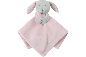 Royal Icon Super Soft Baby Comforters Newborn Toys | Plain & Bubble Bunny Comforter Baby Gift | Baby Comforter Toy Are Ideal for New Baby Gifts and for Peaceful Sleep (Pink Fleece - Ri252)