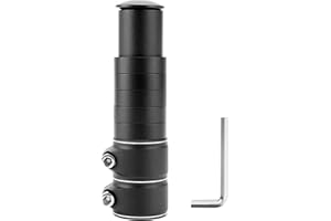 STILLWEN Rehausse Potence VTT, 1 Pcs Potence de Guidon en Alliage d'Aluminium, Adaptateur de Hauteur de Vélo, Potence de Guidon Fourche pour 1-1/8" 28.6mm VTT, BMX, Vélo de Route, Noir