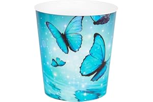 Idena 11544 - Papelera para niños, con motivo de mariposa, de PP, 9 litros de capacidad, papelera para la habitación de los niños, 1 ud.