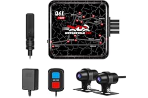 VSYSTO Caméra embarquée pour moto, caméra HD pour moto, capteur IMX 307, GPS, enregistrement de stationnement, WiFi haut débit, vision nocturne