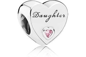 CWOne Designs S925 Sterling Silver Family Moments Love Heart Charm for Pandora Charm Bracelets.