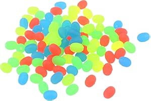 OriGlam Assortimento di 100 perline da pesca colorate, in gomma morbida, galleggianti, per esche da pesca, accessori per pesca all'aperto