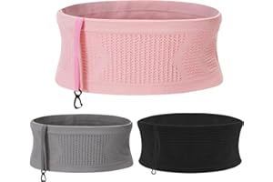 YERIA Sac Running Multifonctionnel en Tricot Respirant. Léger et Pratique, il Permet de Transporter téléphone, clés et Cartes en Toute sécurité. Idéal pour Le Jogging (Rose, L)