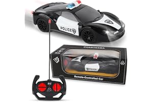AEUZWR Macchina Telecomandata per Bambini, 1:22 Auto Radiocomandata, Macchina Telecomandata Drift, Macchina Polizia Giocattolo, Macchina Radiocomandata per Bambini 3 4 5 6 7 8+ Anni