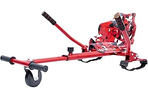 Hover-Pro Hoverkart Attachment for Swegway Hoverboard Adjustable Go-Kart Kit with Hand Controls Compatible with All Hoverboard Sizes (6.5", 8", 10") Easy to Attach & Detach Fun for Kids & Adults