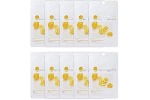 [Paquete De 10] EUNYUL Daily Care Mascarilla Facial Vitamina 22ml x 10pcs Coreana Ingredientes Naturales & Hidratante