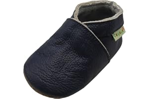 SAYOYO Chausson bébé Chaussure Bebe Garcon Fille Chaussures Cuir Souple Premiers Pas Chaussons Bébé