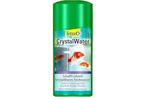 Tetra Pond CrystalWater – Clarificateur d’Eau de Bassin – Favorise une Eau Cristalline - Agglomère et facilite l’élimination des particules en suspension – 500 ml